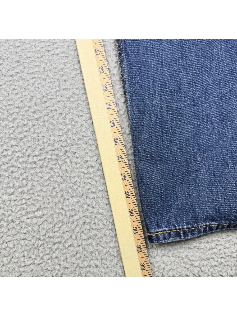 Levis 505 Blue Denim Jeans Men's 36x32 Regular Fit Straight Leg 100% Cotton NWT